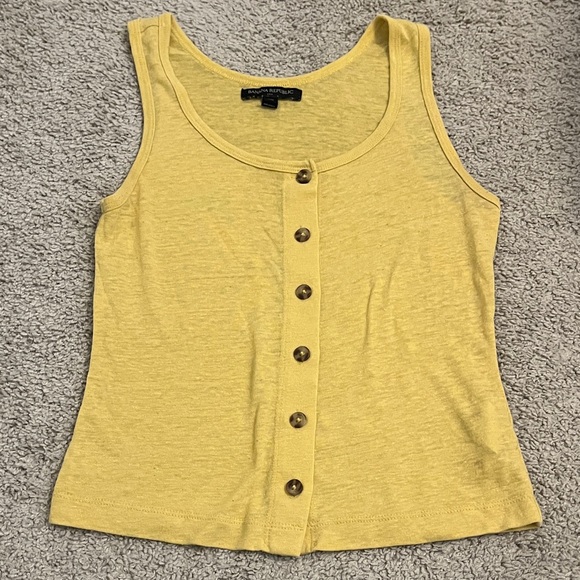 Banana Republic Tops - Banana Republic Button-Down Tank Top